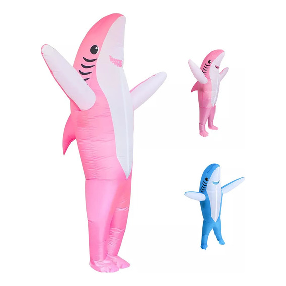 Disfraz Inflable De Tiburón Para Adulto, Disfraz De Tiburón, Disfraz De Halloween, Disfraz De Cosplay, Regalo Para Adult 1.5m-1.95m