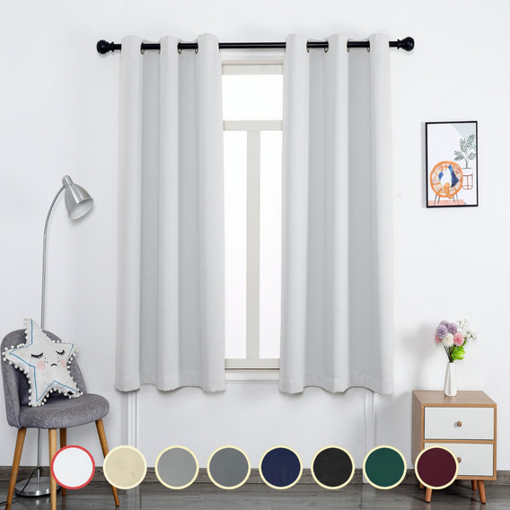 Cortinas Blackout Para Sala Recamara Hogar 132 X 213cm 2 Pzs