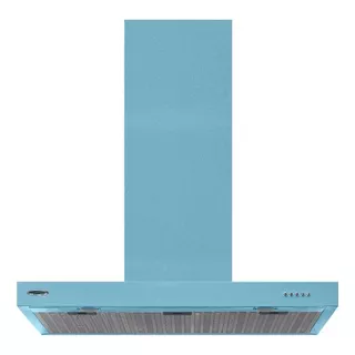 Campana Cocina Slim Acero 60 Motor Interno 3 Vel 1200 M3/h Color Turquesa