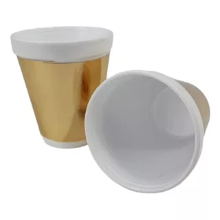 Vasos Dorados Descartables Para Fiestas Cumples Pack X10