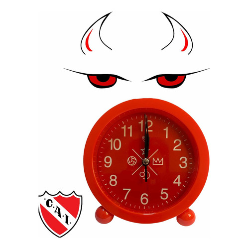 Reloj Despertador Racing Club Oficiales Para Regalar/se Y+++ Color Independiente