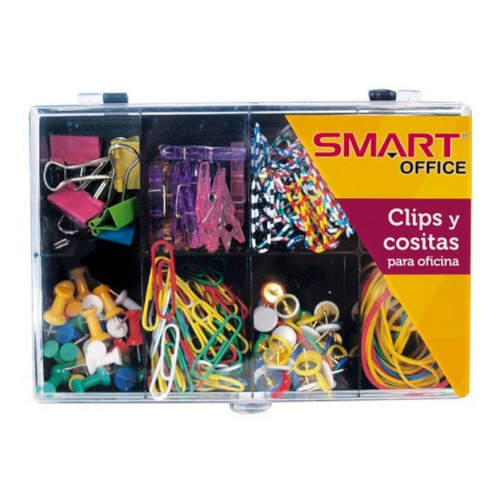 Clips Y Cositas Para Oficina Smart Color Blanco