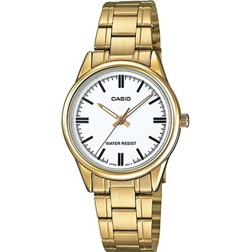 Reloj Casio Ltpv005 Dama Dorado *watchsalas* Full Color del fondo Blanco LTP-V005G-7A