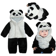 Macacão Infantil Fantasia Parmalat Bebê Urso Panda