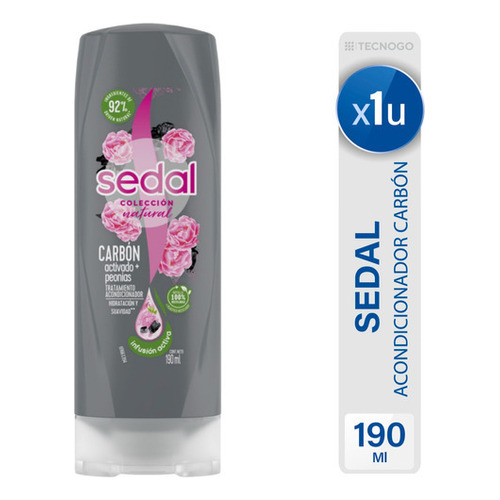 Sedal Carbón Activado Y Peonias Acondicionador 190ml