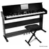 Nuevo Piano Digital Alesis Virtue Black X Us 88 Teclas Silla