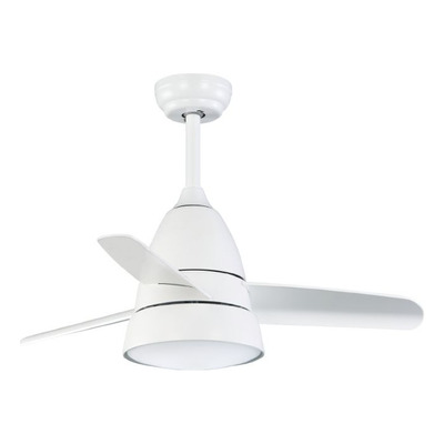 Ventilador De Techo 365a 24w Minimalista Led Blanco