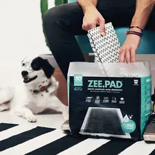 Tapete Higiênico Zee.Dog 80x60 6 Camadas Descartável Bambu 30 Unidades