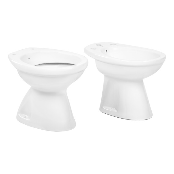 Combo Roca Capea Italiana Baño - Inodoro Corto + Bidet 3 Agu