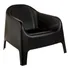 Mueble De Jardin Sillon Skarpo Plastico X4 Negro + Mesa Ratona Puket Garden Life