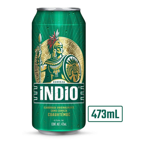 Cerveza Indio Lager Vienna lata 473 mL