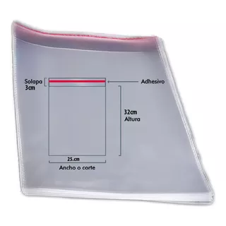 Caja X 5000 Bolsas Solapa Adhesiva 25cm X 32cm Ropa,lencería