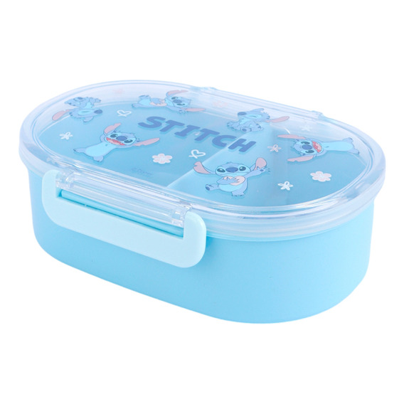 Miniso Contenedor De Alimentos Disney Stitch Plástico Azul 6