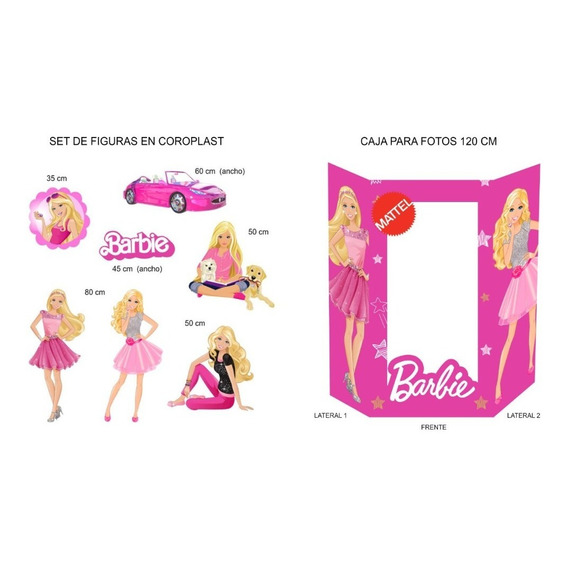 Caja Barbie Para Fotos Mas Figuras En Coroplast