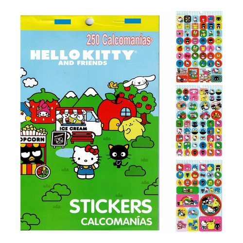 Block De Stickers Hello Kitty Granmark 250 Stickers Kiy-12