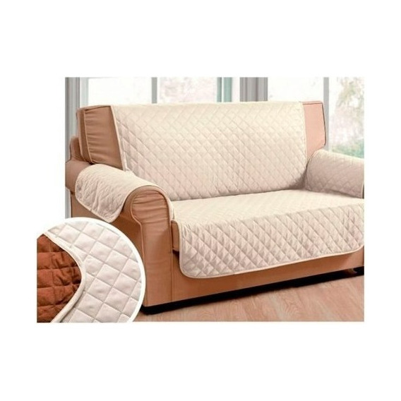 Cubre Sofa /sillon 2 Cuerpos Color Beige