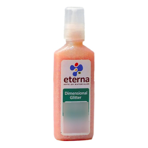 Pintura Dimensional Eterna 40ml Glitter Color Del Óleo Translucido Rojo