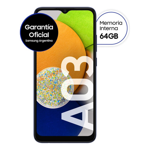 Celular Samsung Galaxy A03 Liberado 64 Gb Octa - Core Color Azul