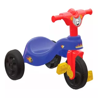 Triciclo Motoca Fast Azul Infantil Pais & Filhos