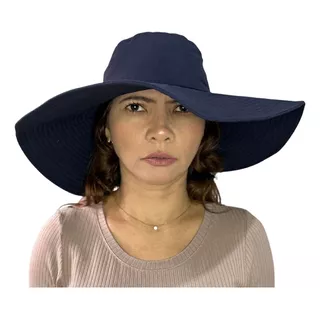 Chapéu Feminino Grande Com Proteção Solar Máxima Uv50+