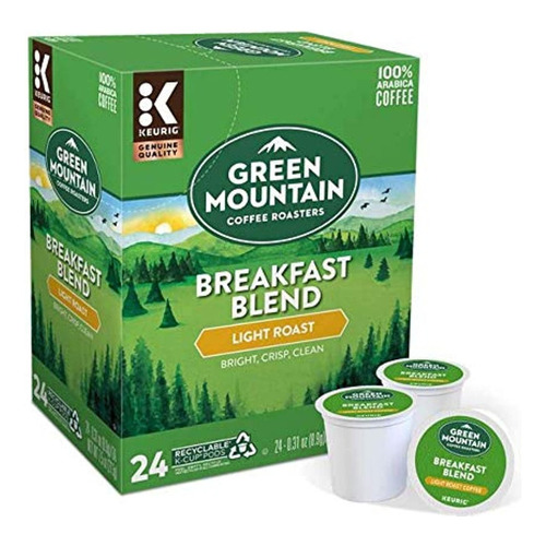 Green Mountain 24 K-cups Breakfast Blend Light Roast