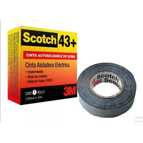 Cinta Autosoldable 3m 19mm X 5mt Scotch 43