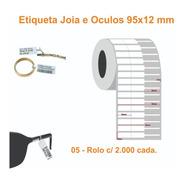 10.000 Etiquetas Joias E Otica 95x12mm 5 Rolos C/ 2000