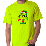 Franela Para Hombre Diseño Navidad Elfo El Gamer 