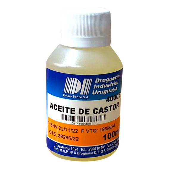 Aceite De Castor (ricino) 100cc - Diu