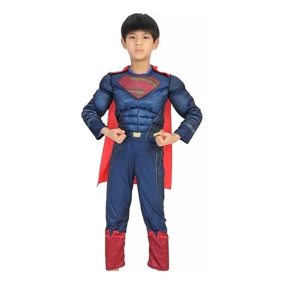 Disfraz Superman S2  Niño Importado Halloween Cumpleaños 