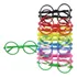 Lentes Chatos Fluo X 12 Und. Cotillón Fiesta Formas Varias Multicolor Circulos