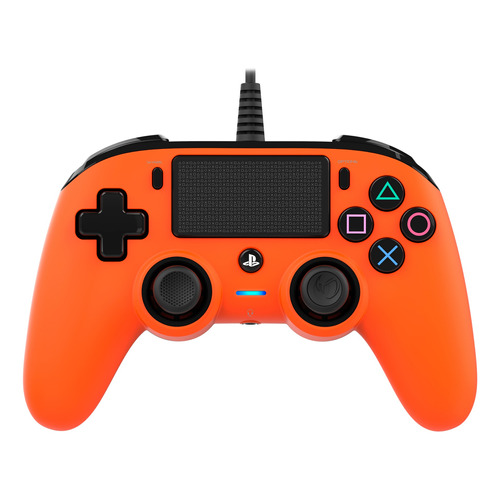 Control joystick Nacon Wired Compact Controller for PS4 negro y naranja