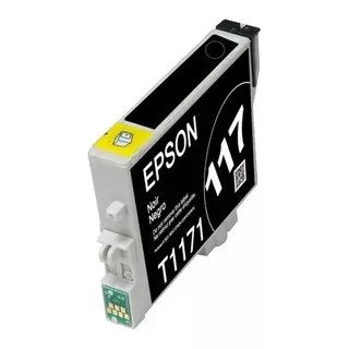 Lote X 10 Cartucho Epson T117 Negro Original En Blister 