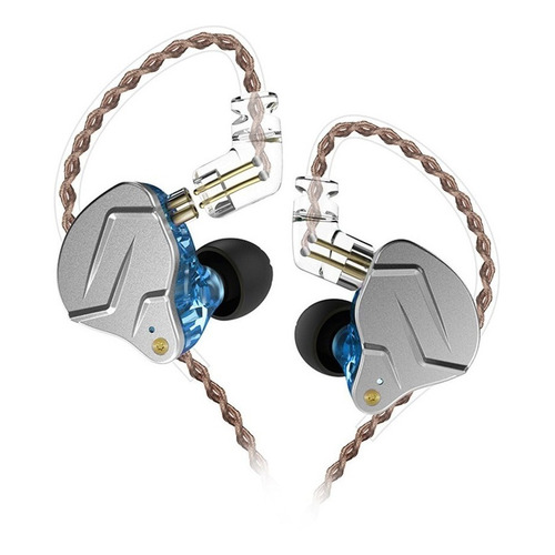 Auriculares In-ear Kz Zsn Pro Standard azul sin microfono