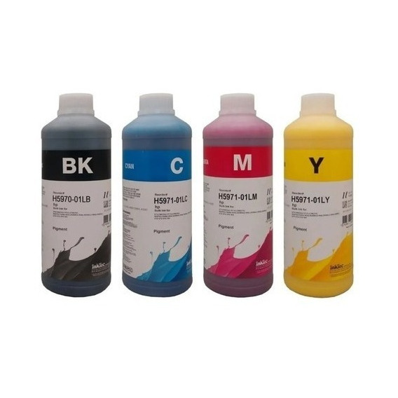 Kit 4 Litros Tinta Inktec Hp H5970 Pigment. 8100 8600 8610 