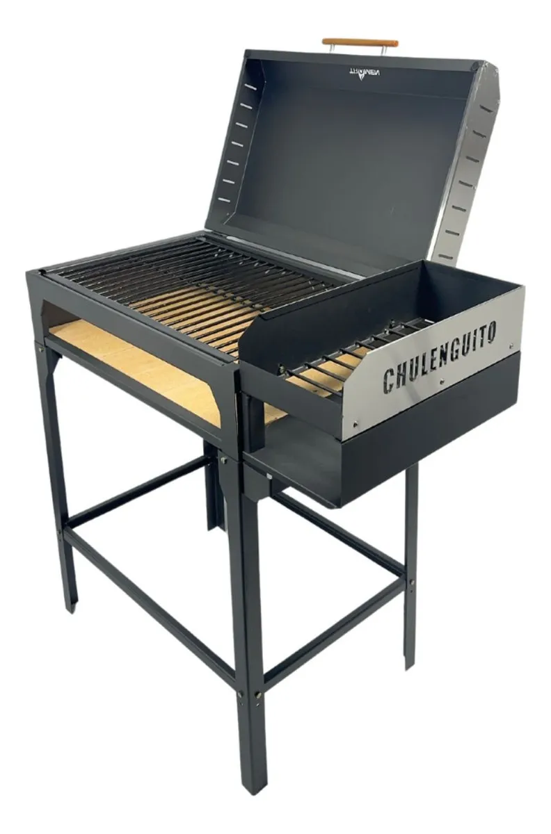 Imagen 1 de 6 de Parrilla Tromen Chulenguito A Leña Con Tapa