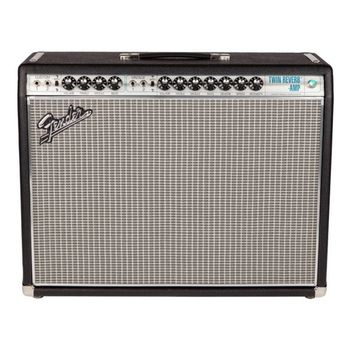 Amplificador Fender Vintage Modified Series Twin Reverb Amp Valvular para guitarra de 85W color negro/plata 220V