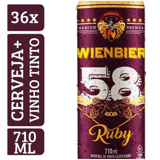 Kit Cerveja Wienbier 58 Red Wine 710ml (36 Un)