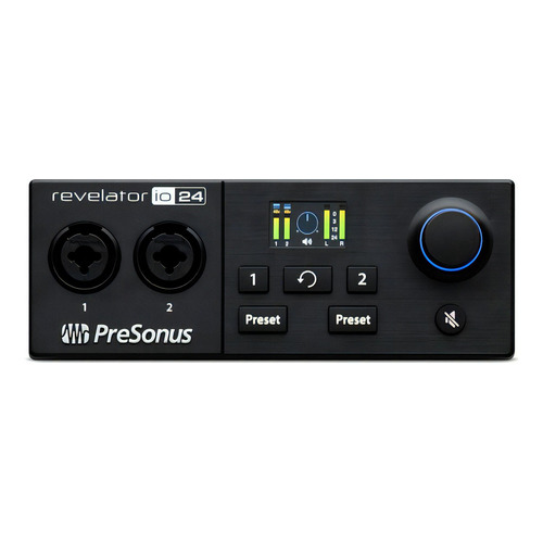 Presonus Revelator Io24 Usb Interface Placa Streaming Midi Color Negro