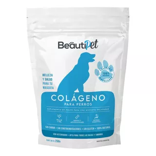 Suplemento En Polvo 250g Beautipet Colágeno Con Proteínas Para Perros