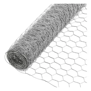 Malla Hexagonal Metálica Galvanizada 0,60x50,0 Mts. 