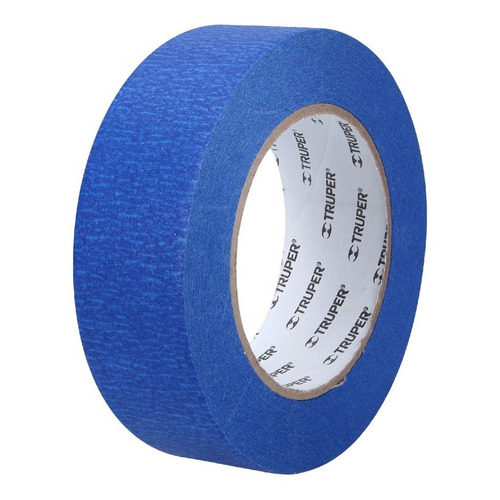 Masking Tape, 1-1/2' X 50 M, Azul Truper 12623 Color Azul oscuro Liso