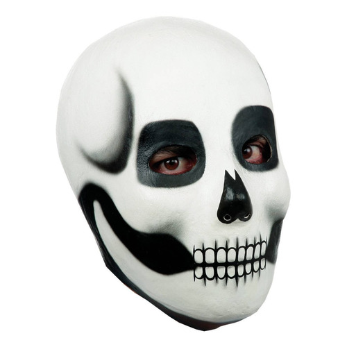 Máscara De Calavera Makeup Skull Día De Muertos O Halloween Color Blanco