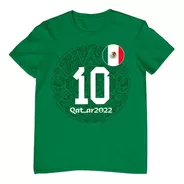 Playera Selección Mexicana Personalizada- Países- Qatar 2022