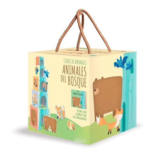 Animales Del Bosque, Col. Eco Cubitos, Libro + Cubos Puzle