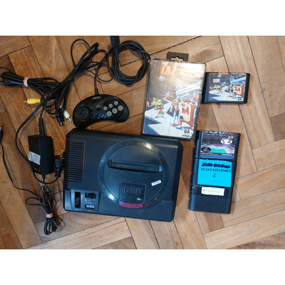 Sega Consola 16bits Model 1 Genérica De Los 90 Completa +jue