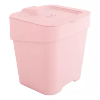 Lixeira De Pia Slim 2,5l Compacta Multiuso Rosa