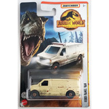 Matchbox Jurassic World Ford Panel Van Escala 1/64 Mide 7 Cm