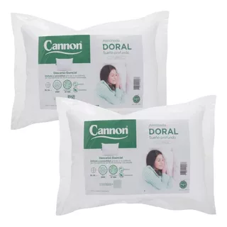 Almohada Cannon Doral Pack X 2 Premium Entrega S/c*