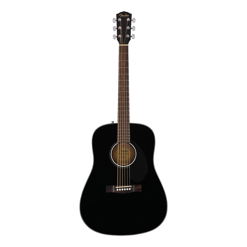 Guitarra acústica Fender Classic Design CD-60S para diestros black brillante
